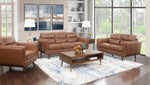 Emmitt Saddle II 5 Piece Leather Living Room