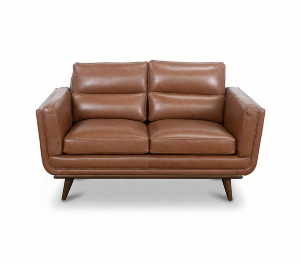 Emmitt Saddle II Leather Loveseat