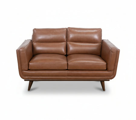 Emmitt Saddle II Leather Loveseat