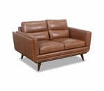 Emmitt Saddle II Leather Loveseat