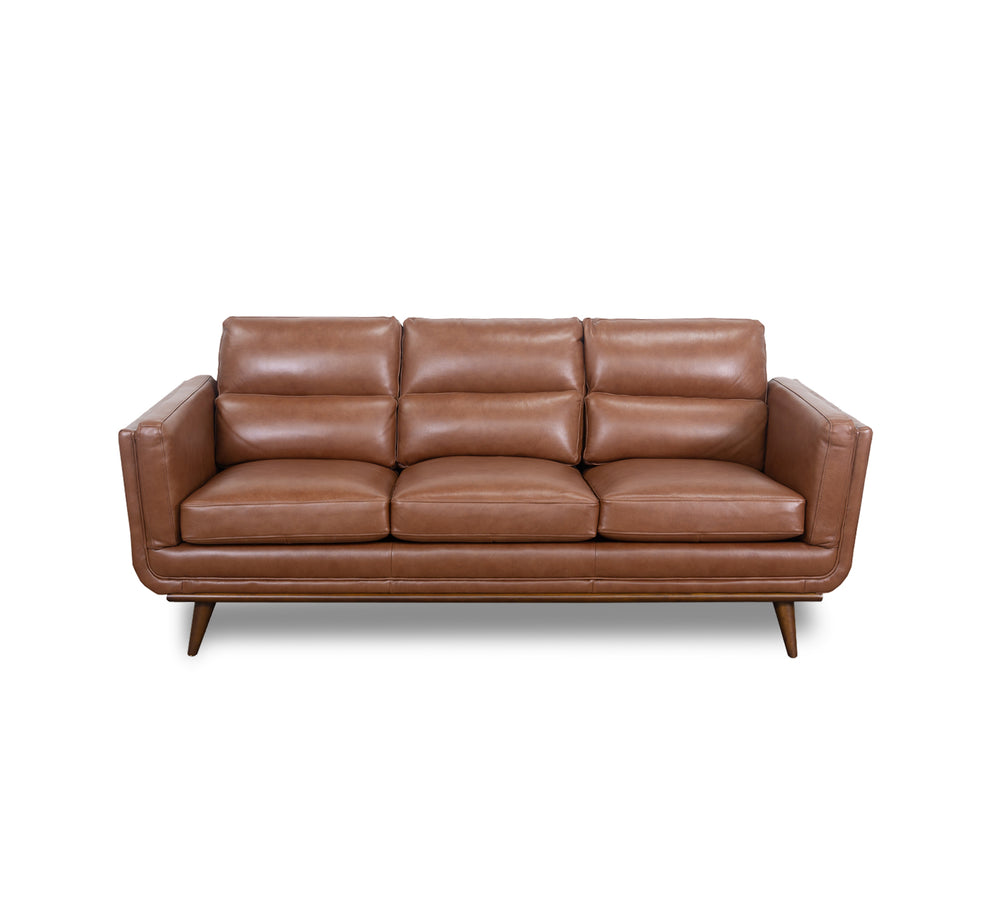 Emmitt Saddle II Leather Sofa 83"