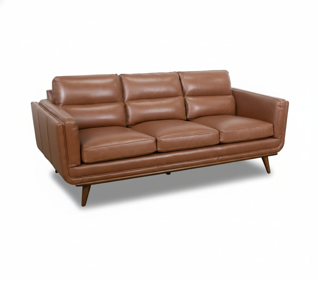 Emmitt Saddle II Leather Sofa 83"