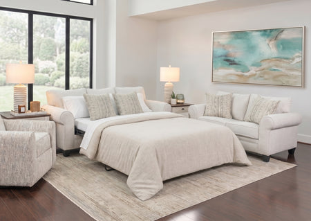 Fawn 2PC Queen Sleeper Frame and Loveseat