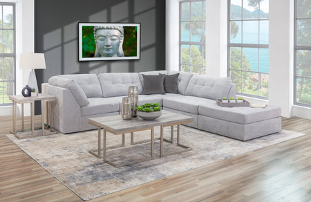 Finn II 4 Piece Sectional w-Ottoman