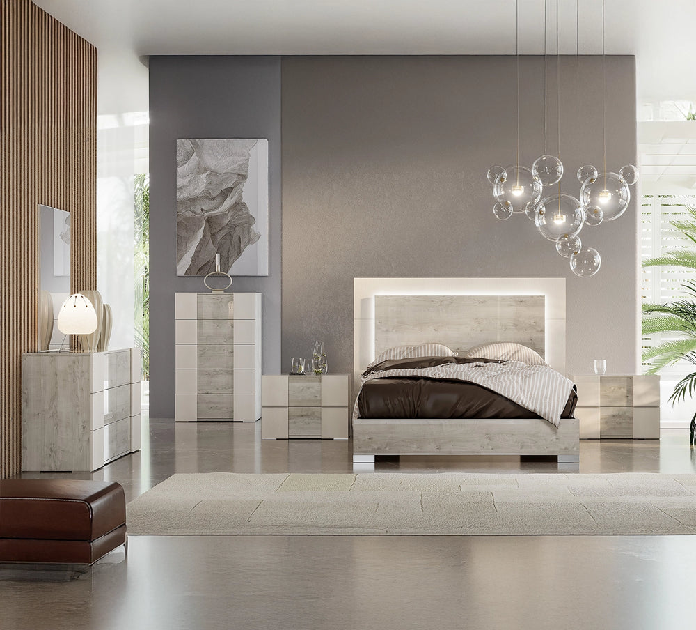 Fiorella 6 Piece King Panel Bedroom