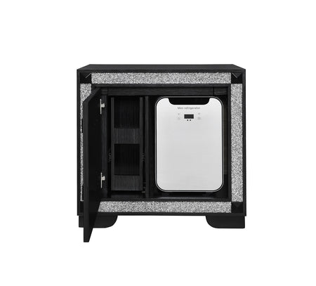 Fergie Charcoal Nightstand with Cooler
