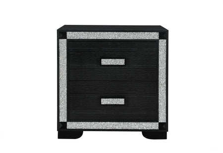 Fergie Charcoal 2 Drawer Nightstand