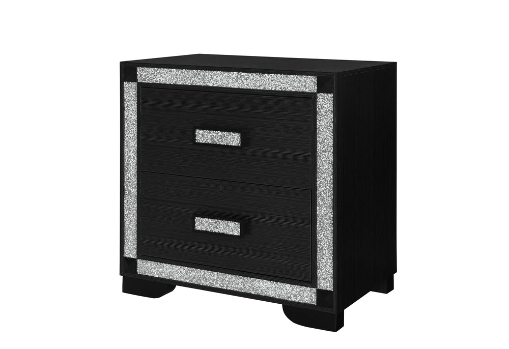 Fergie Charcoal 2 Drawer Nightstand