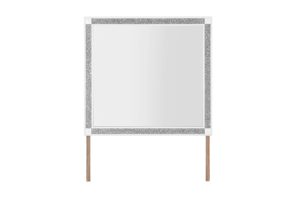Fergie White Landscape Mirror