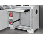 Fergie White Nightstand with Fridge