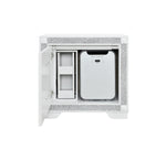 Fergie White Nightstand with Fridge