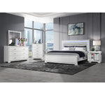 Fergie White Nightstand with Fridge