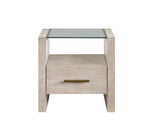 Mesa auxiliar con luz Garland