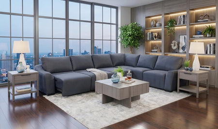 Glide 6 Piece Power Sliding Sectional