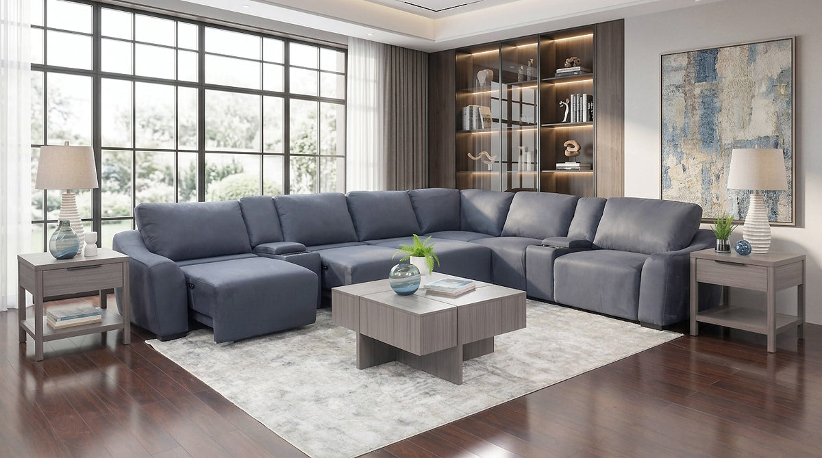 Glide 8 Piece Power Sliding Sectional