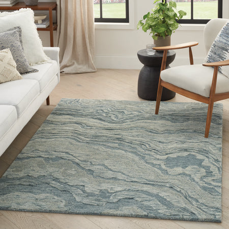 Blue Waves 8x10 Rug