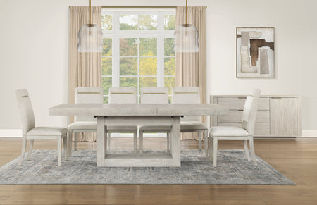 Garland Light 7 Piece Dining Set with 6 Side Chairs