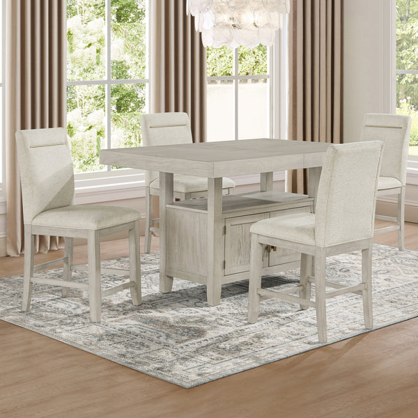 Garland Light Pub 7 Piece Dining Set With 6 Counter Stools