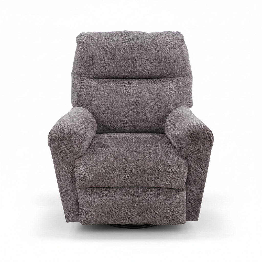 Harvey Brown Swivel Rocker Recliner