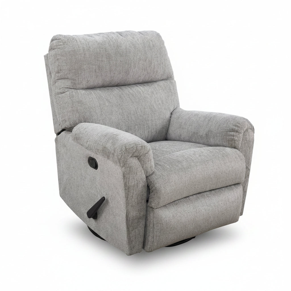 Harvey Grey Swivel Rocker Recliner