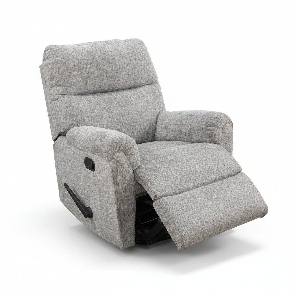 Harvey Grey Swivel Rocker Recliner