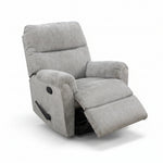 Harvey Grey Swivel Rocker Recliner