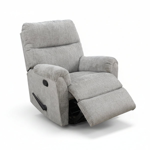 Harvey Grey Swivel Rocker Recliner