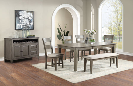 Mesa de altura de mostrador en color gris mango