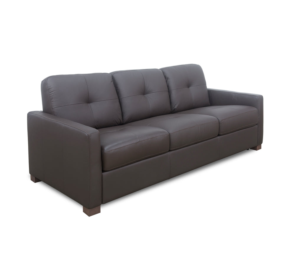 Italia Chocolate Leather Queen Sleeper