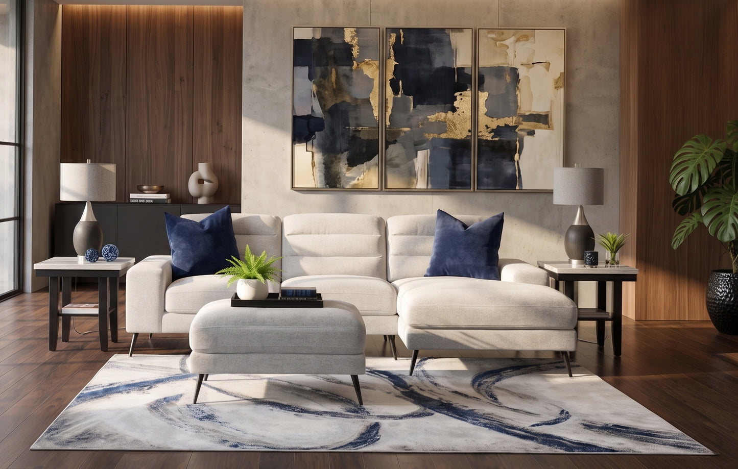 Kalina 2 Piece Sectional with Right Arm Facing Chaise