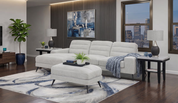 Kalina 2 Piece Sectional with Left Arm Facing Chaise and Ottoman