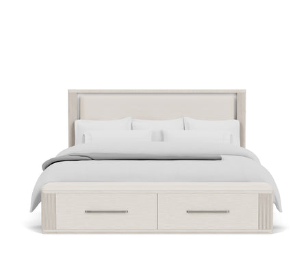 Alexis King Upholstered Lighted Storage Bed