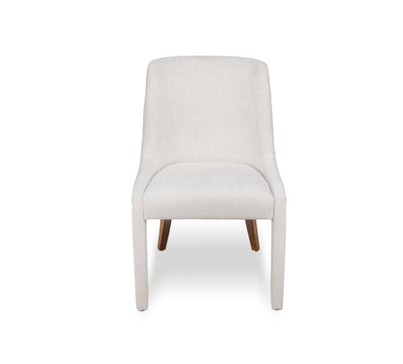 Silla Lani con patas de madera tapizadas