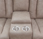 Lantana Dual Power Reclining Console Loveseat