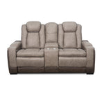 Lantana Dual Power Reclining Console Loveseat