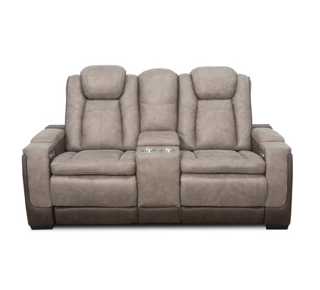 Lantana Dual Power Reclining Console Loveseat