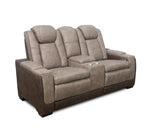 Lantana Dual Power Reclining Console Loveseat
