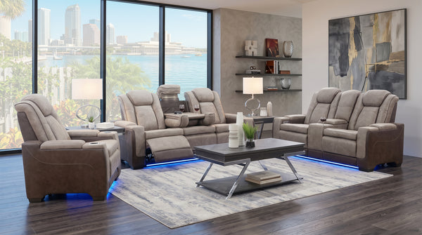 Lantana 5 Piece Dual Power Reclining Living Room