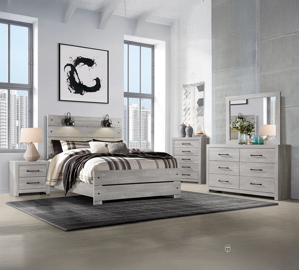 Linwood Dark 6 Piece Full Panel Bedroom