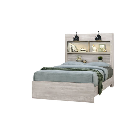 Linwood Light Full Bookcase Bed