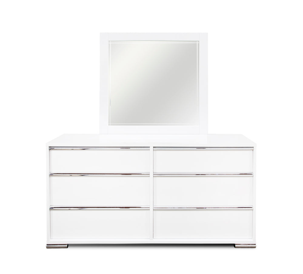 Logica White Landscape Mirror