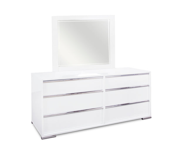 Logica White 66" Dresser Kane's Furniture Logica White 66" Dresser Kane's Furniture