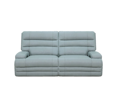 Hero Aqua Leather Zero Gravity Triple Power Loveseat