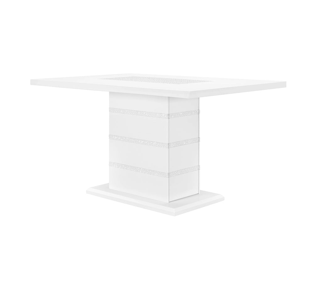 Lustra Pub Counter Height Storage Dining Table