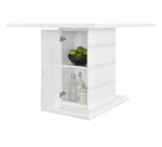 Lustra Pub Counter Height Storage Dining Table