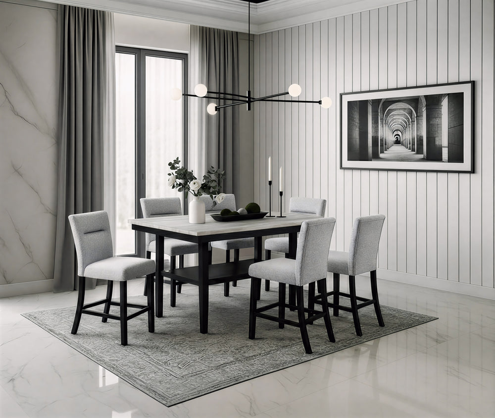 Luxora 6PC Counter Height Dining Set