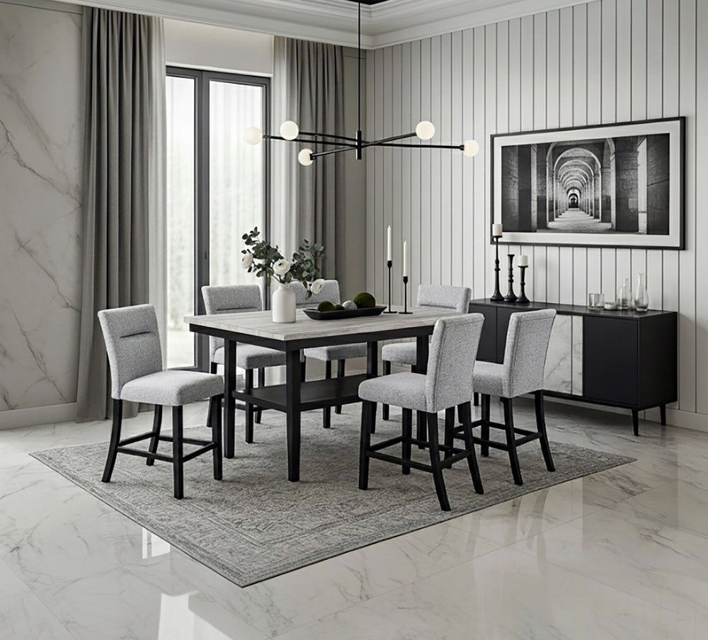 Luxora 7 Piece Counter Height Dining Set