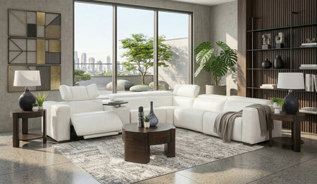Lyric 9 Piece Leather Immersive Sound Dual Power Reclining Living Room