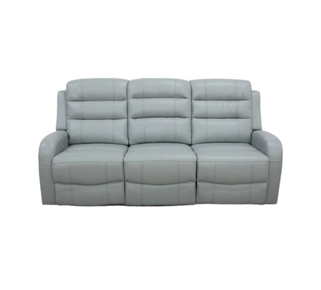 Sofá reclinable eléctrico triple Leo Seafoam con iTable