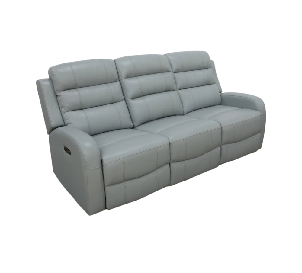Sofá reclinable eléctrico triple Leo Seafoam